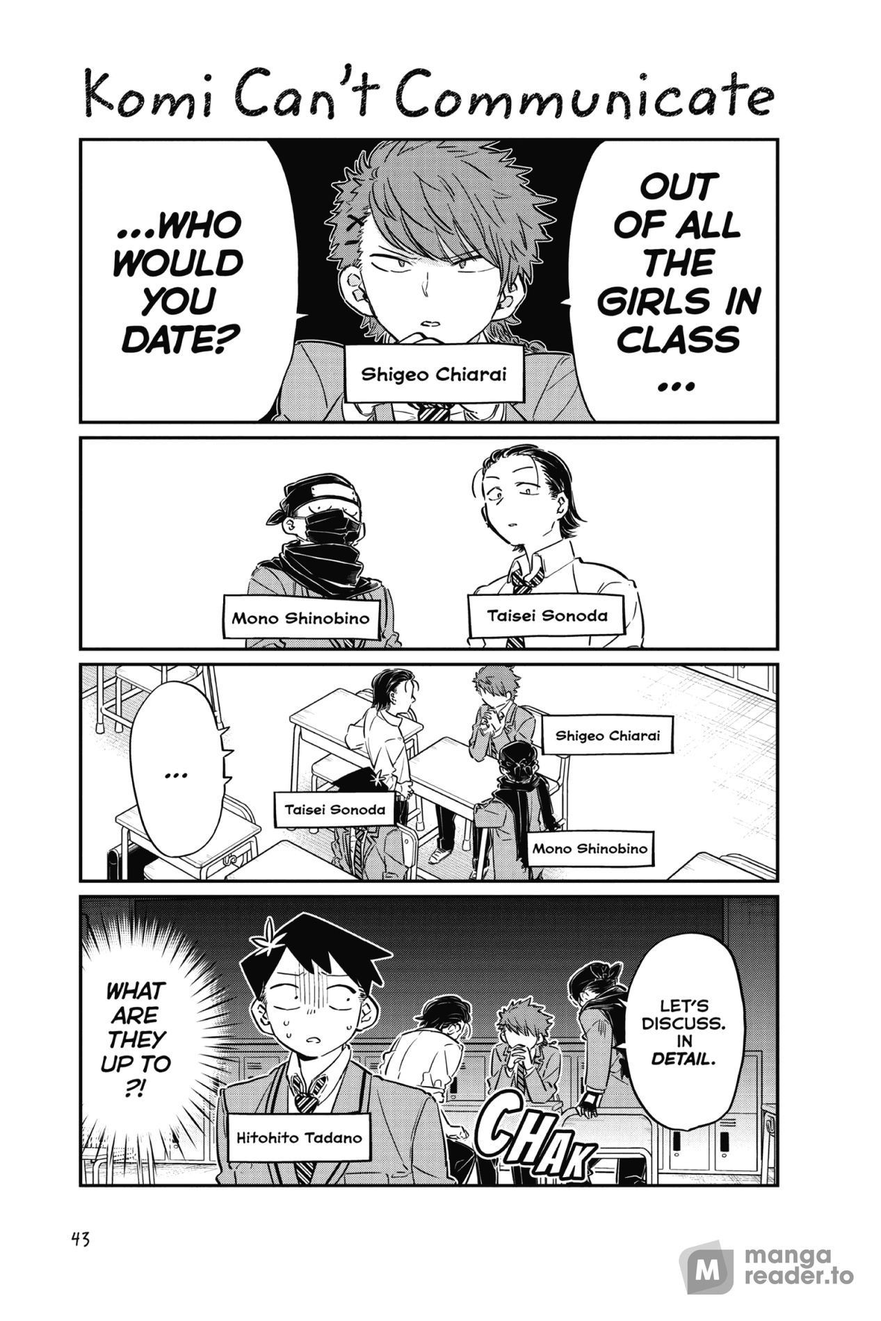 Komi Can’t Communicate, Chapter 75 image 01